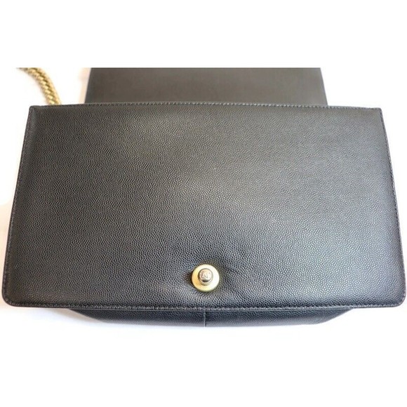 CHANEL - Quilted Black Caviar Leather BOY FLAP Shoulder Bag w/Authenticity Card - Picture 14 of 16